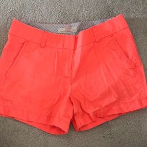 JCREW NEON CHINO SHORT
